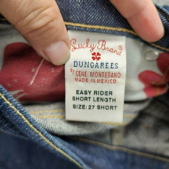 Lucky Brand Jeans Womens 27 Petite Easy Rider Stretch Relaxed Fit Faded Mid Rise - Picture 12 of 15